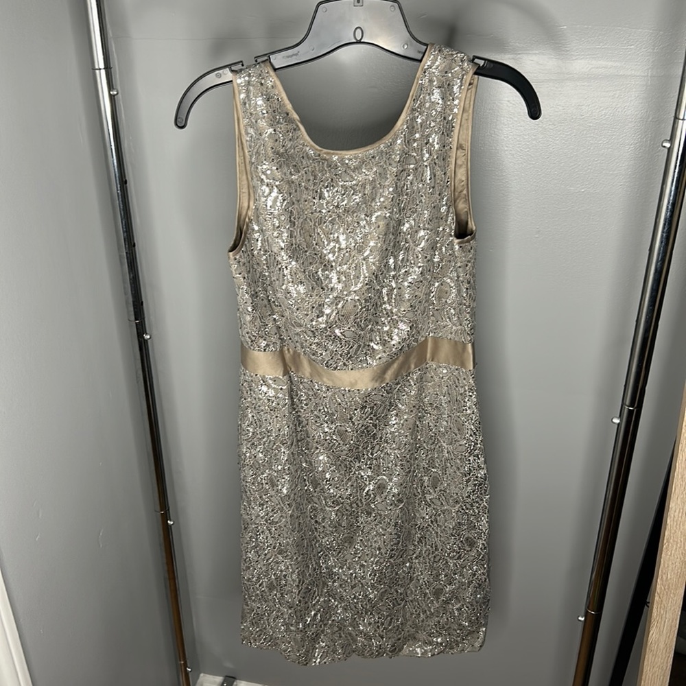 🆕 Sleeveless Lace Sequin Mini Dress